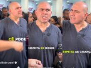 Fila tem confusão e Abilio dá bronca: “Se for brigar, vai sair daqui”