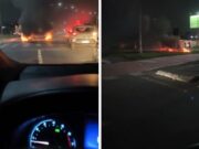 21:15 –
Manifestantes bloqueiam Avenida Parque do Barbado e cobram melhorias para evitar acidente com mortes: veja vídeo