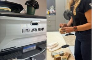 18:54 –
Polícia apreende R$ 62 mil e Dodge Ram em esquema criminoso comandado de dentro da PCE