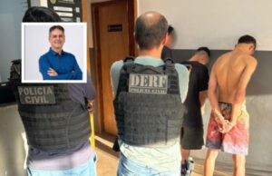 18:59 –
Polícia prende trio que invadiu clínica e tentou executar ex-prefeito a tiros