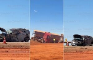 14:20 –
Motorista morre após carro rodar na pista e colidir com carreta na BR-163