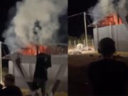 Trabalhadores se revoltam contra empresa em cobrança de melhores condições de trabalho e ateiam fogo em alojamento; veja vídeo :: Notícias de MT