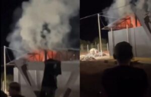 Trabalhadores se revoltam contra empresa em cobrança de melhores condições de trabalho e ateiam fogo em alojamento; veja vídeo :: Notícias de MT