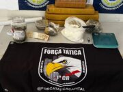 Homem é flagrado com tabletes e porções de maconha na Capital