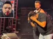 Homem que arremessou lata em vocalista de banda é preso