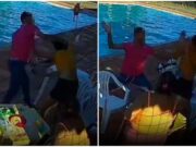 Vídeo flagra homem espancando mulher em clube em MT; veja