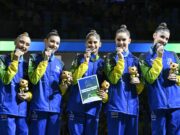 Brasil repete feito do conjunto geral e é prata na série mista do Mundial de ginástica rítmica