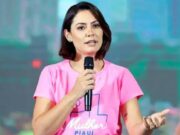 Em ato em Belém, Michelle diz que Bolsonaro é perseguido