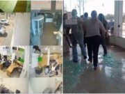 Vídeos mostram ação dos assaltantes e estragos em agência