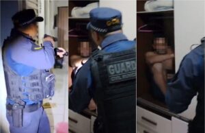 Polícia acha homem escondido em armário após agredir esposa