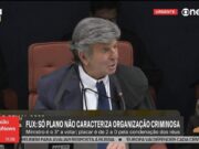 Fux vota por absolver réus do crime de organização criminosa