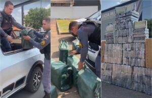 PM e Gefron apreendem R$ 7 milhões em cocaína; vídeo