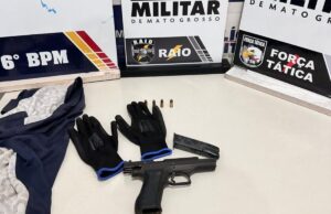 Polícia prende homem faccionado com arma de fogo em Cáceres