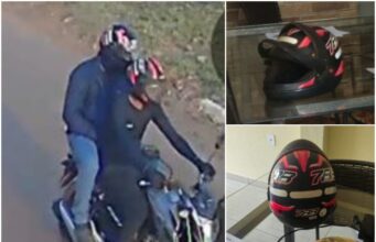 Polícia apreendeu capacete idêntico ao de atirador na casa de PM