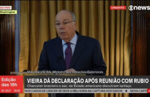 Mauro Vieira se reúne com Rubio e diz que conversa foi 'muito produtiva'