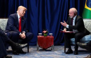 Lula encontra Trump e diz que não há motivo para desavenças com os EUA