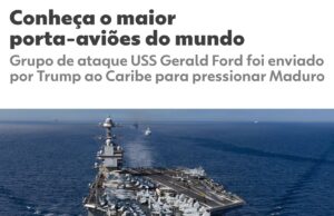 conheça o maior porta-aviões do mundo, enviado por Trump ao Caribe
