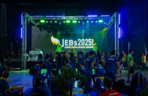 Primeiras delegações desembarcam em Uberlândia e vivem momentos de integração e alegria na Funzone dos JEBs 2025
