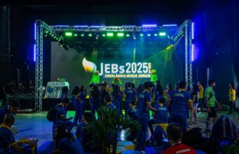 Primeiras delegações desembarcam em Uberlândia e vivem momentos de integração e alegria na Funzone dos JEBs 2025