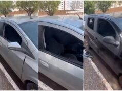 Vídeo mostra sequência de carros furtados em bairro nobre; veja