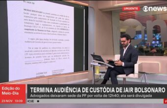 Primeira Turma do STF julga em plenário virtual decisão que levou Bolsonaro à prisão preventiva