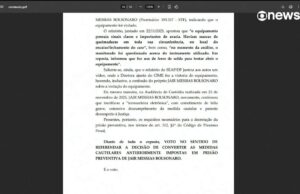 Moraes vota para manter prisão preventiva de Bolsonaro; placar no STF é de 1×0