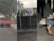 Homens trocam tiros e facadas em distribuidora e morrem em MT