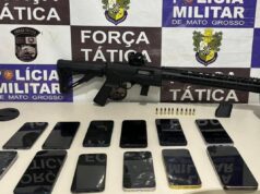 Força Tática prende quatro faccionados e apreende rifle calibre 22