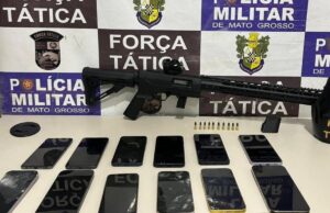 Força Tática prende quatro faccionados e apreende rifle calibre 22