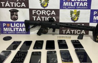 Força Tática prende quatro faccionados e apreende rifle calibre 22