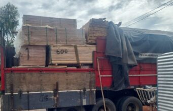 Batalhão Ambiental apreende caminhão com carga irregular de madeira