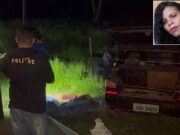 Mulher é morta por menor e deixada dentro de carro em MT