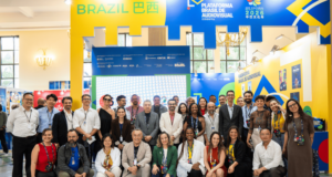 MinC inaugura estande da Plataforma Brasil de Audiovisual em Xangai — Ministério da Cultura