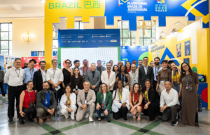MinC inaugura estande da Plataforma Brasil de Audiovisual em Xangai — Ministério da Cultura